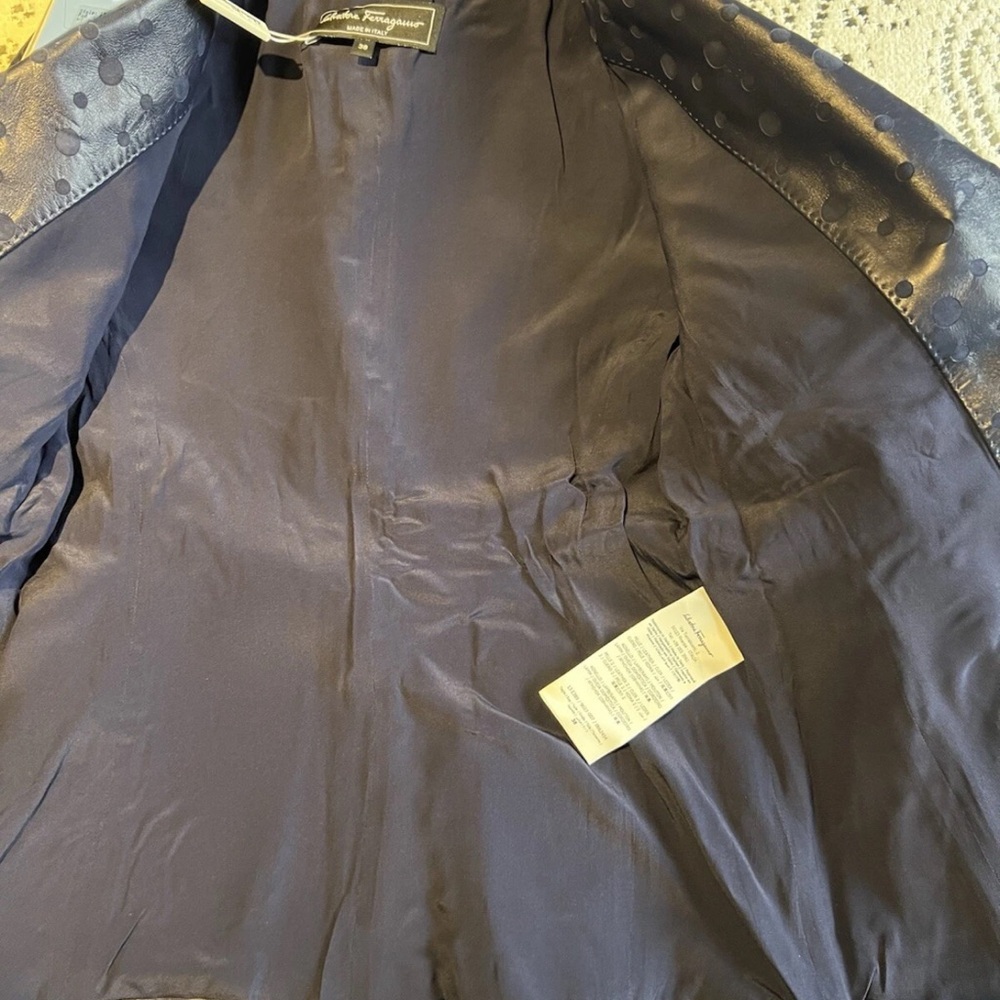 Salvatore Ferragamo Women’s Lamb Leather Blazer - Picture 6 of 15